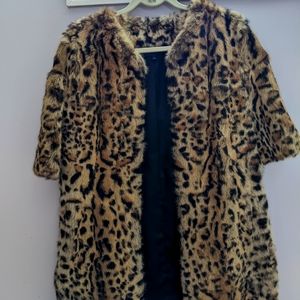 Adrienne Landau Beautiful Leopard Print Coat! Like New!
